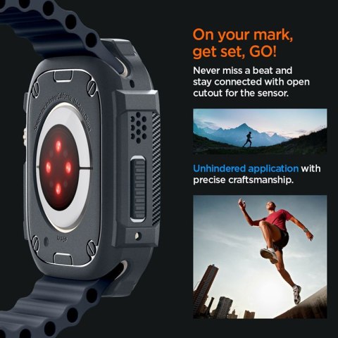 Spigen Rugged Armor - Obudowa do Apple Watch Ultra 1/2 49 mm (Dark Grey) Spigen Rugged Armor - Obudowa do Apple Watch Ultra 1/2 49 mm (Dark Grey)