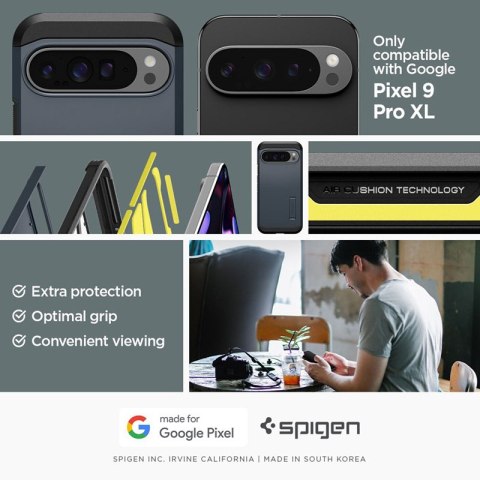 Spigen Tough Armor - Etui do Google Pixel 9 Pro XL (Metal Slate) Spigen Tough Armor - Etui do Google Pixel 9 Pro XL (Metal Slate)