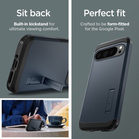 Spigen Tough Armor - Etui do Google Pixel 9 Pro XL (Metal Slate) Spigen Tough Armor - Etui do Google Pixel 9 Pro XL (Metal Slate)