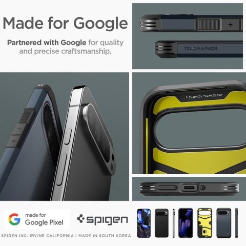 Spigen Tough Armor - Etui do Google Pixel 9 Pro XL (Metal Slate) Spigen Tough Armor - Etui do Google Pixel 9 Pro XL (Metal Slate)