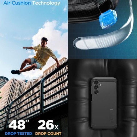 Spigen Tough Armor - Etui do Samsung Galaxy A16 4G/5G (Czarny) Spigen Tough Armor - Etui do Samsung Galaxy A16 4G/5G (Czarny)