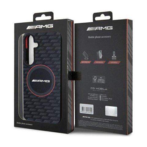 AMG Silicone Carbon Pattern MagSafe - Etui Samsung Galaxy S24 (czarny) AMG Silicone Carbon Pattern MagSafe - Etui Samsung Galaxy S24 (czarny)