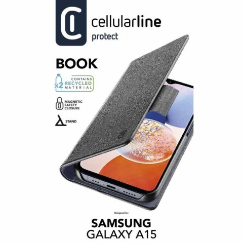 Cellularline Book Case - Etui Samsung Galaxy A15 4G / 5G (czarny) Cellularline Book Case - Etui Samsung Galaxy A15 4G / 5G (czarny)