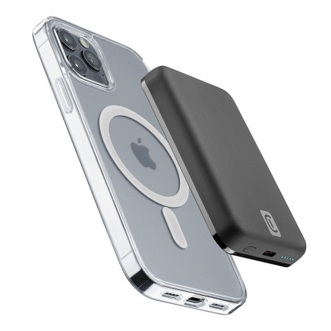 Cellularline MAG 5000 - Power bank indukcyjny 5000mAh 7.5W MagSafe (czarny) Cellularline MAG 5000 - Power bank indukcyjny 5000mAh 7.5W MagSafe (czarny)