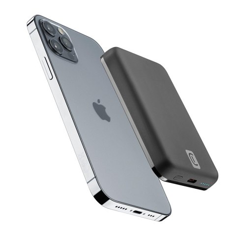 Cellularline MAG 5000 - Power bank indukcyjny 5000mAh 7.5W MagSafe (czarny) Cellularline MAG 5000 - Power bank indukcyjny 5000mAh 7.5W MagSafe (czarny)