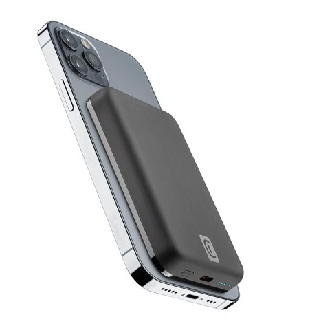 Cellularline MAG 5000 - Power bank indukcyjny 5000mAh 7.5W MagSafe (czarny) Cellularline MAG 5000 - Power bank indukcyjny 5000mAh 7.5W MagSafe (czarny)