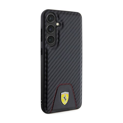 Ferrari Carbon Stitched Bottom - Etui Samsung Galaxy S24+ (czarny) Ferrari Carbon Stitched Bottom - Etui Samsung Galaxy S24+ (czarny)