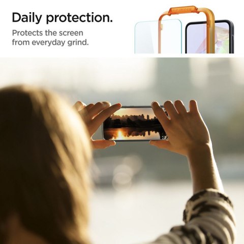 Spigen Alm Glas.TR 2-Pack - Szkło hartowane do Samsung Galaxy A35 5G (2 szt.) (Przezroczysty) Spigen Alm Glas.TR 2-Pack - Szkło hartowane do Samsung Galaxy A35 5G (2 szt.) (Przezroczysty)
