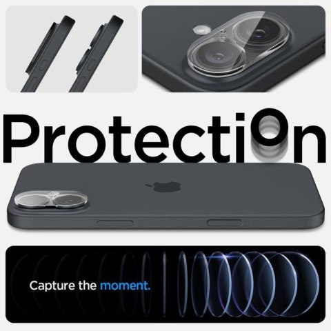 Spigen Optik GLAS.TR Camera Protector 2-Pack - Szkło ochronne na obiektyw do iPhone 16 / 16 Plus (2 szt) (Przezroczysty) Spigen Optik GLAS.TR Camera Protector 2-Pack - Szkło ochronne na obiektyw do iPhone 16 / 16 Plus (2 szt) (Przezroczysty)