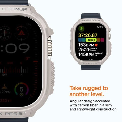 Spigen Rugged Armor - Obudowa do Apple Watch Ultra 1/2 49 mm (Dune Beige) Spigen Rugged Armor - Obudowa do Apple Watch Ultra 1/2 49 mm (Dune Beige)