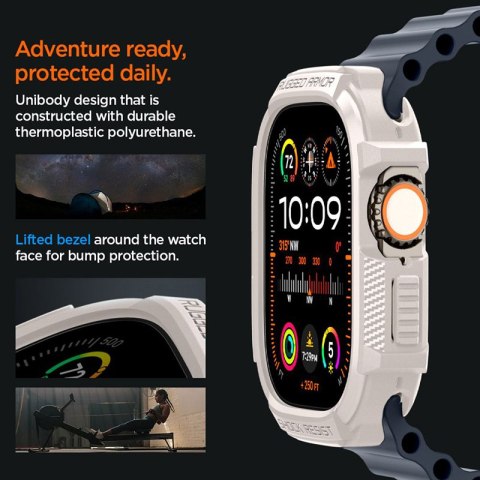 Spigen Rugged Armor - Obudowa do Apple Watch Ultra 1/2 49 mm (Dune Beige) Spigen Rugged Armor - Obudowa do Apple Watch Ultra 1/2 49 mm (Dune Beige)