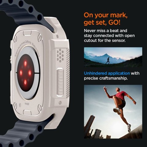 Spigen Rugged Armor - Obudowa do Apple Watch Ultra 1/2 49 mm (Dune Beige) Spigen Rugged Armor - Obudowa do Apple Watch Ultra 1/2 49 mm (Dune Beige)