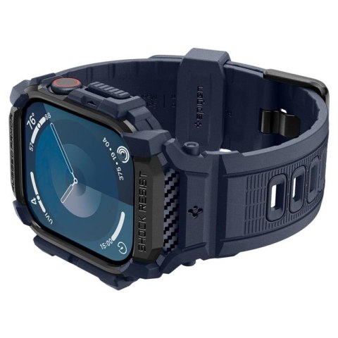 Spigen Rugged Armor Pro - Pasek z obudową do Apple Watch 10 46 mm (Navy Blue) Spigen Rugged Armor Pro - Pasek z obudową do Apple Watch 10 46 mm (Navy Blue)