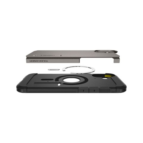Spigen Tough Armor Mag MagSafe - Etui do iPhone 16 (Gunmetal) Spigen Tough Armor Mag MagSafe - Etui do iPhone 16 (Gunmetal)