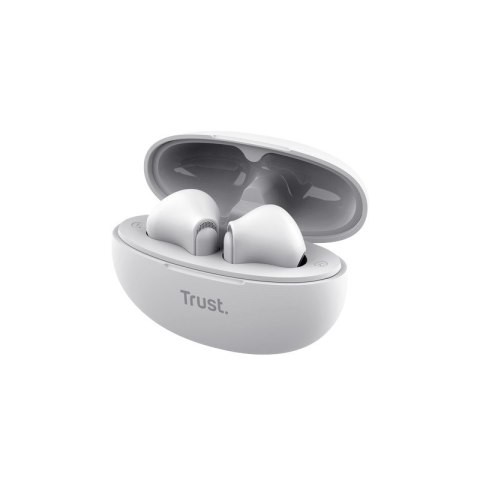 Trust Yavi - Bezprzewodowe słuchawki douszne Bluetooth TWS z etui ładującym & ENC (Biały) Trust Yavi - Bezprzewodowe słuchawki douszne Bluetooth TWS z etui ładującym & ENC (Biały)
