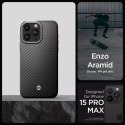 Spigen Etui Spigen Enzo Aramid Mag Magsafe do Apple iPhone 15 Pro Max Matte Black