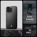 Spigen Etui Spigen Enzo Aramid Mag Magsafe do Apple iPhone 15 Pro Matte Black