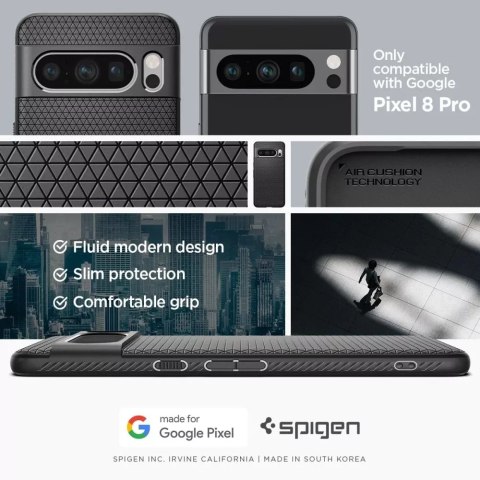 Spigen Etui Spigen Liquid Air do Google Pixel 8 Pro Matte Black Spigen Etui Spigen Liquid Air do Google Pixel 8 Pro Matte Black