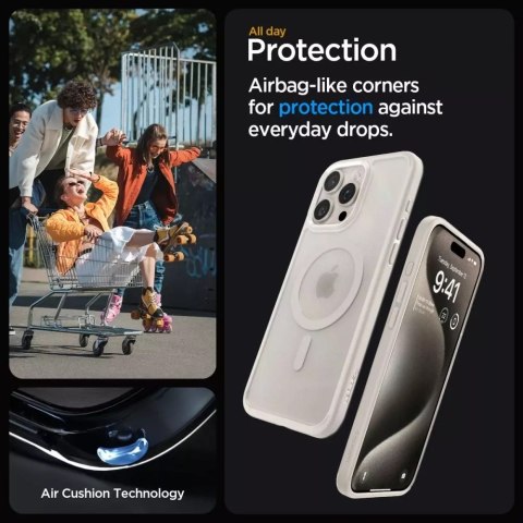 Spigen Etui Spigen Ultra Hybrid Mag Magsafe do Apple iPhone 15 Pro Frost Natural Titanium Spigen Etui Spigen Ultra Hybrid Mag Magsafe do Apple iPhone 15 Pro Frost Natural Titanium