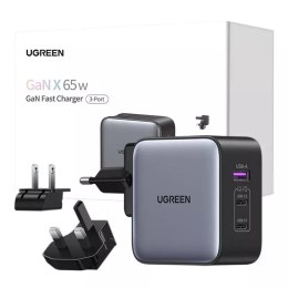 UGreen Ładowarka sieciowa Ugreen Nexode, 2x USB-C + USB, 65W