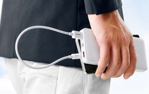 Baseus Kabel USB do USB-C Baseus Superior 100W 0.25m (biały) Baseus Kabel USB do USB-C Baseus Superior 100W 0.25m (biały)