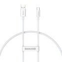Baseus Kabel USB do USB-C Baseus Superior 100W 0.25m (biały)