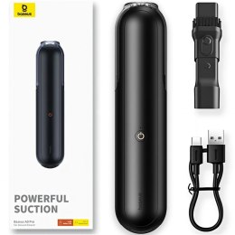 Baseus Odkurzacz samochodowy bezprzewodowy bezworkowy 30W Baseus A0 Pro 4000Pa HEPA USB-C czarny