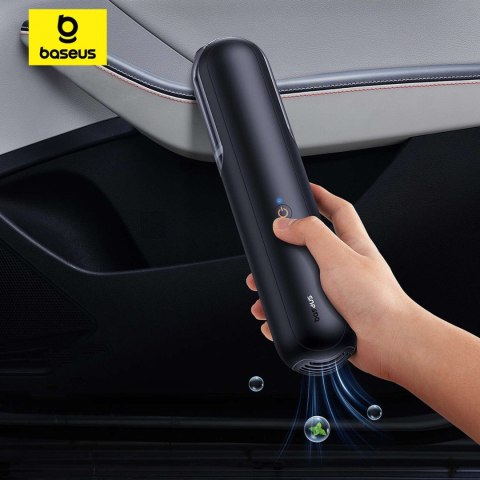 Baseus Odkurzacz samochodowy bezprzewodowy bezworkowy 30W Baseus A0 Pro 4000Pa HEPA USB-C czarny Baseus Odkurzacz samochodowy bezprzewodowy bezworkowy 30W Baseus A0 Pro 4000Pa HEPA USB-C czarny