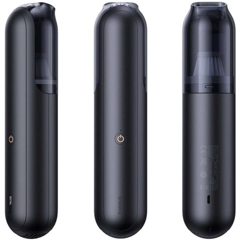 Baseus Odkurzacz samochodowy bezprzewodowy bezworkowy 30W Baseus A0 Pro 4000Pa HEPA USB-C czarny Baseus Odkurzacz samochodowy bezprzewodowy bezworkowy 30W Baseus A0 Pro 4000Pa HEPA USB-C czarny