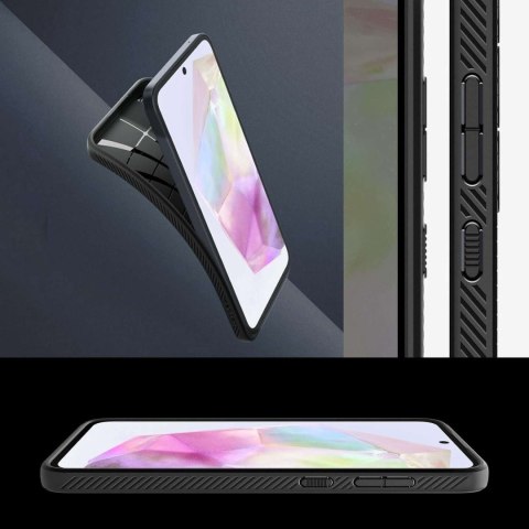Spigen Etui do Samsung Galaxy A35 5G Spigen Liquid Air Case obudowa plecki czarne matowe Matte Black Spigen Etui do Samsung Galaxy A35 5G Spigen Liquid Air Case obudowa plecki czarne matowe Matte Black