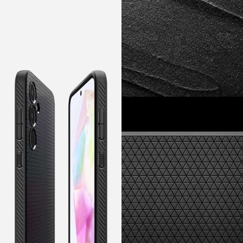 Spigen Etui do Samsung Galaxy A35 5G Spigen Liquid Air Case obudowa plecki czarne matowe Matte Black Spigen Etui do Samsung Galaxy A35 5G Spigen Liquid Air Case obudowa plecki czarne matowe Matte Black
