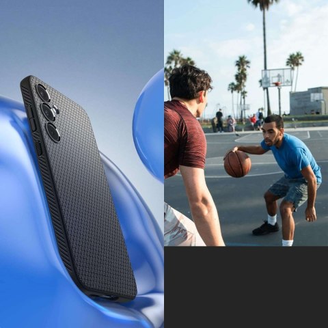 Spigen Etui do Samsung Galaxy A55 5G Spigen Liquid Air Case obudowa plecki czarne Matte Black Spigen Etui do Samsung Galaxy A55 5G Spigen Liquid Air Case obudowa plecki czarne Matte Black