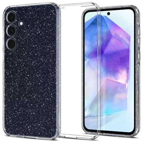 Spigen Etui do Samsung Galaxy A55 5G Spigen Liquid Crystal Glitter Case obudowa plecki Brokat przezroczyste Spigen Etui do Samsung Galaxy A55 5G Spigen Liquid Crystal Glitter Case obudowa plecki Brokat przezroczyste
