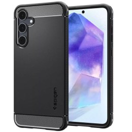 Spigen Etui do Samsung Galaxy A55 5G Spigen Rugged Armor Case obudowa plecki pancerne czarne Matte Black