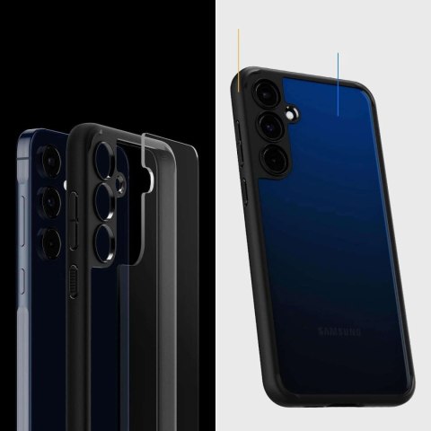 Spigen Etui do Samsung Galaxy A55 5G Spigen Ultra Hybrid Case obudowa plecki przezroczyste Matte Black Spigen Etui do Samsung Galaxy A55 5G Spigen Ultra Hybrid Case obudowa plecki przezroczyste Matte Black