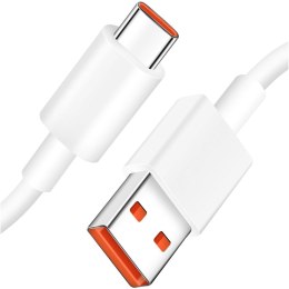 Xiaomi Kabel Xiaomi oryginalny USB - USB-C typ C mocny szybki 120W PD 6A 1M przewód Biały