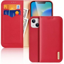 Dux Ducis Etui DUX DUCIS Hivo - skórzane portfelik do Apple iPhone 15 czerwone