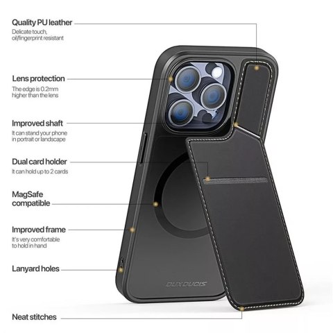 Dux Ducis Etui DUX DUCIS Rafi II Mag - etui back cover z podstawką kompatybilne z MagSafe do iPhone 14 Pro Max Dux Ducis Etui DUX DUCIS Rafi II Mag - etui back cover z podstawką kompatybilne z MagSafe do iPhone 14 Pro Max