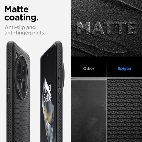 Spigen Etui Spigen Liquid Air do OnePlus 12 Matte Black Spigen Etui Spigen Liquid Air do OnePlus 12 Matte Black