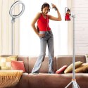 Tech-Protect Selfie Stick Kijek Statyw Tripod Bluetooth uchwyt do telefonu zdjęć + Pilot L03S biały