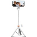 Tech-Protect Selfie Stick Kijek Statyw Tripod Bluetooth uchwyt do telefonu zdjęć + Pilot L03S biały