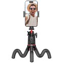 Tech-Protect Selfie stick kijek Bluetooth Statyw Flexible Tripod Giętki elastyczny uchwyt do telefonu zdjęć L07S czarny