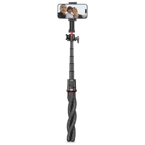 Tech-Protect Selfie stick kijek Bluetooth Statyw Flexible Tripod Giętki elastyczny uchwyt do telefonu zdjęć L07S czarny Tech-Protect Selfie stick kijek Bluetooth Statyw Flexible Tripod Giętki elastyczny uchwyt do telefonu zdjęć L07S czarny