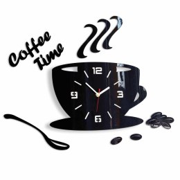 MODERN CLOCK ZEGAR ŚCIENNY COFFEE TIME FILIŻANKA 3D