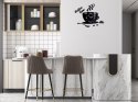 MODERN CLOCK ZEGAR ŚCIENNY COFFEE TIME FILIŻANKA 3D