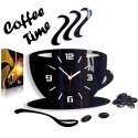 MODERN CLOCK ZEGAR ŚCIENNY COFFEE TIME FILIŻANKA 3D