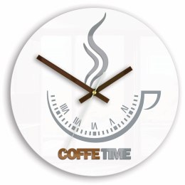 MODERN CLOCK ZEGAR ŚCIENNY COFFEE TIME II WHITE