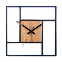 MODERN CLOCK ZEGAR ŚCIENNY METALOWY LOFT STEVE