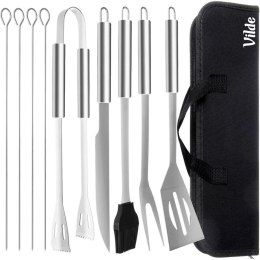 VILDE ZESTAW 10 PRZYBORÓW DO GRILLA W ETUI 489298