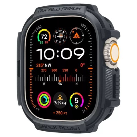 Spigen Etui Spigen Rugged Armor do Apple Watch Ultra 1 / 2 (49 mm) Dark Grey Spigen Etui Spigen Rugged Armor do Apple Watch Ultra 1 / 2 (49 mm) Dark Grey